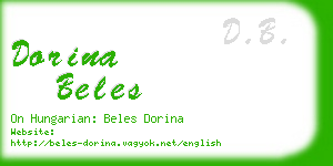 dorina beles business card